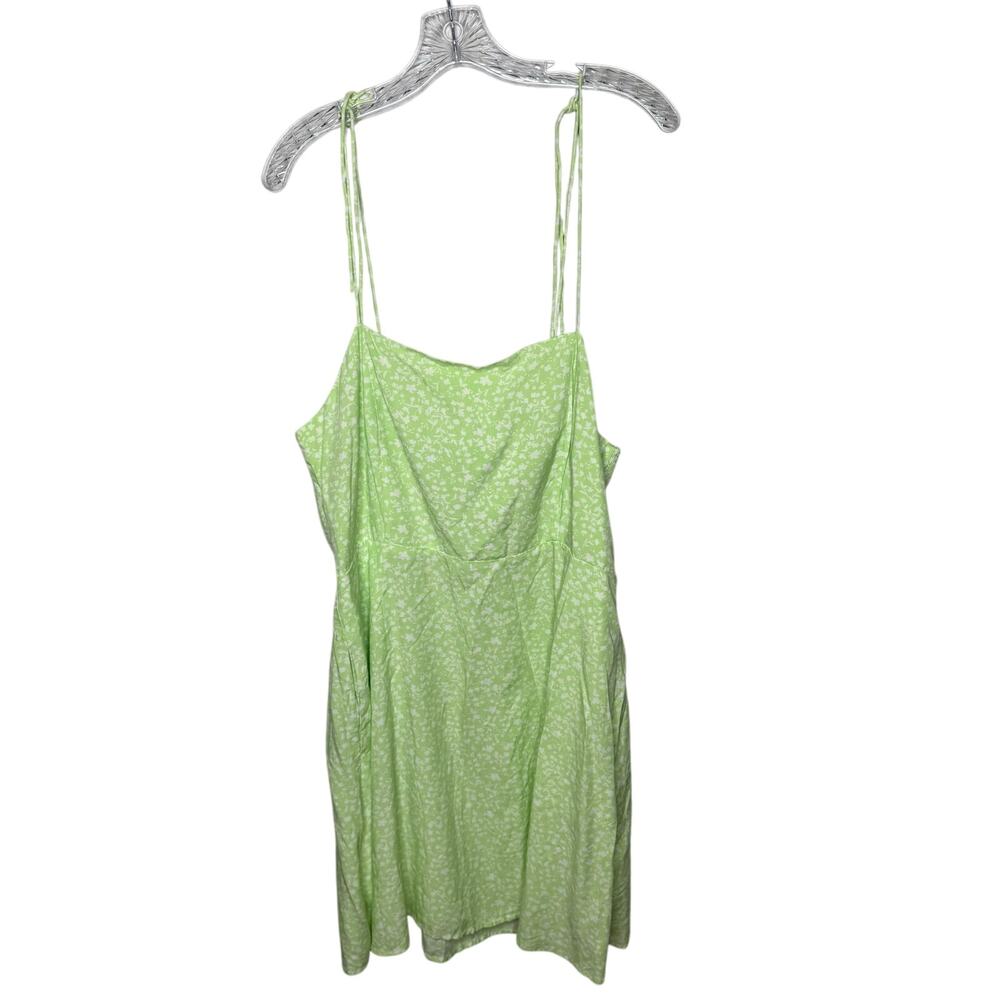 Old‎ Navy Women’s XL Green Floral Print Sleeveless Sundress Boho Cottagecore